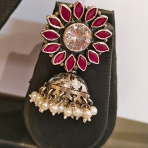 CHANDNI FLORAL PEARL JHUMKI