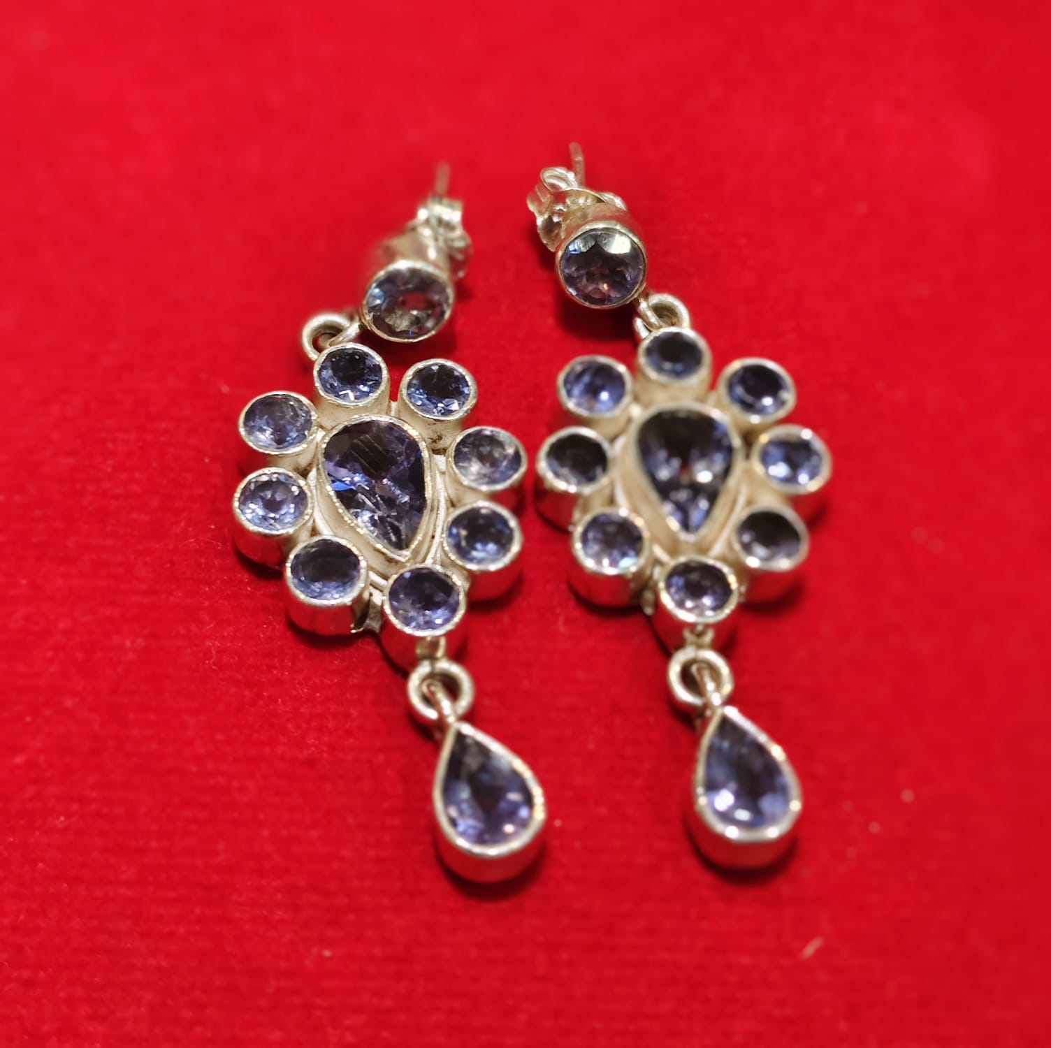 AMETHYST FLORAL DANGLERS