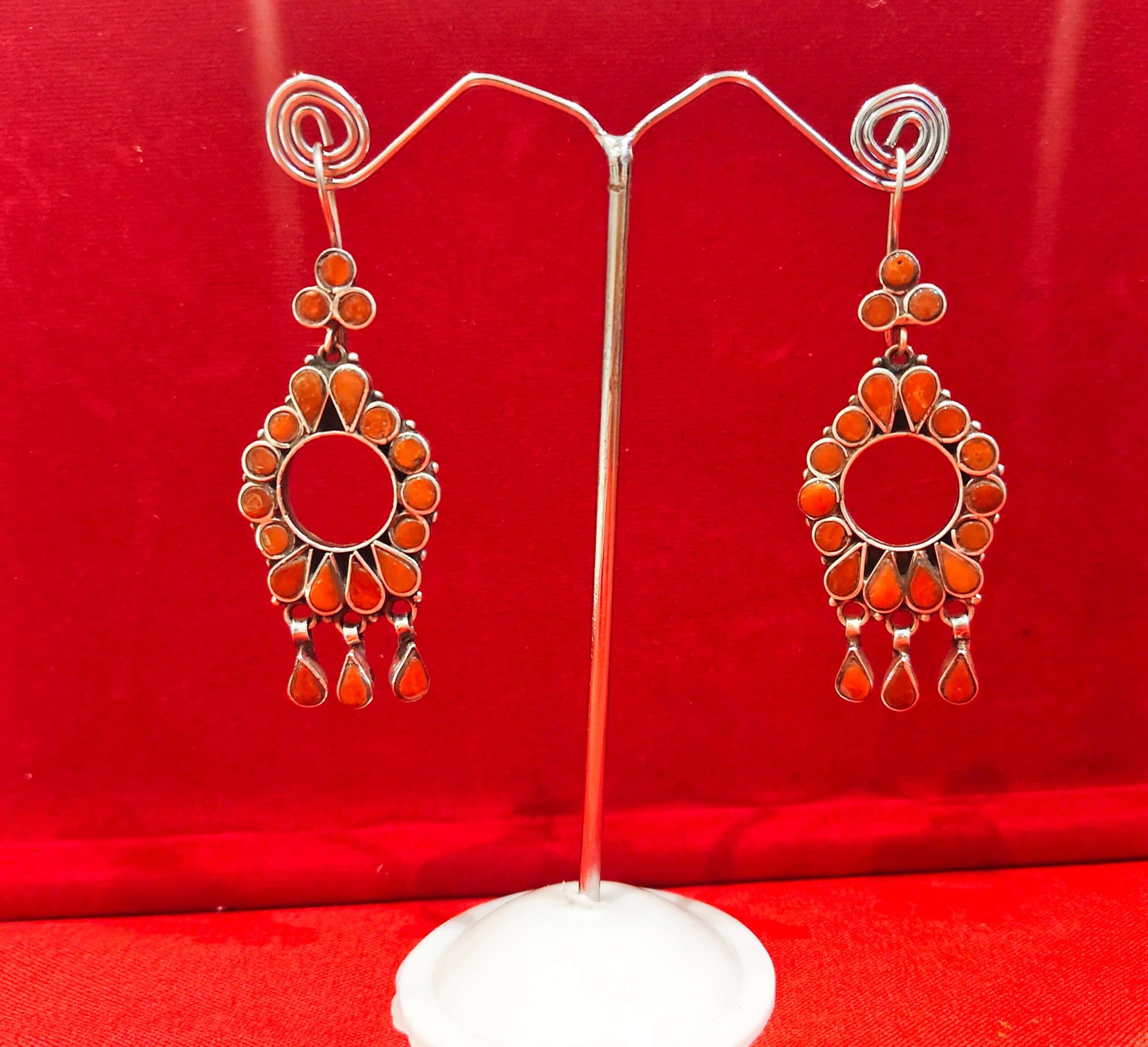 EXOTIC CORAL EARRINGS