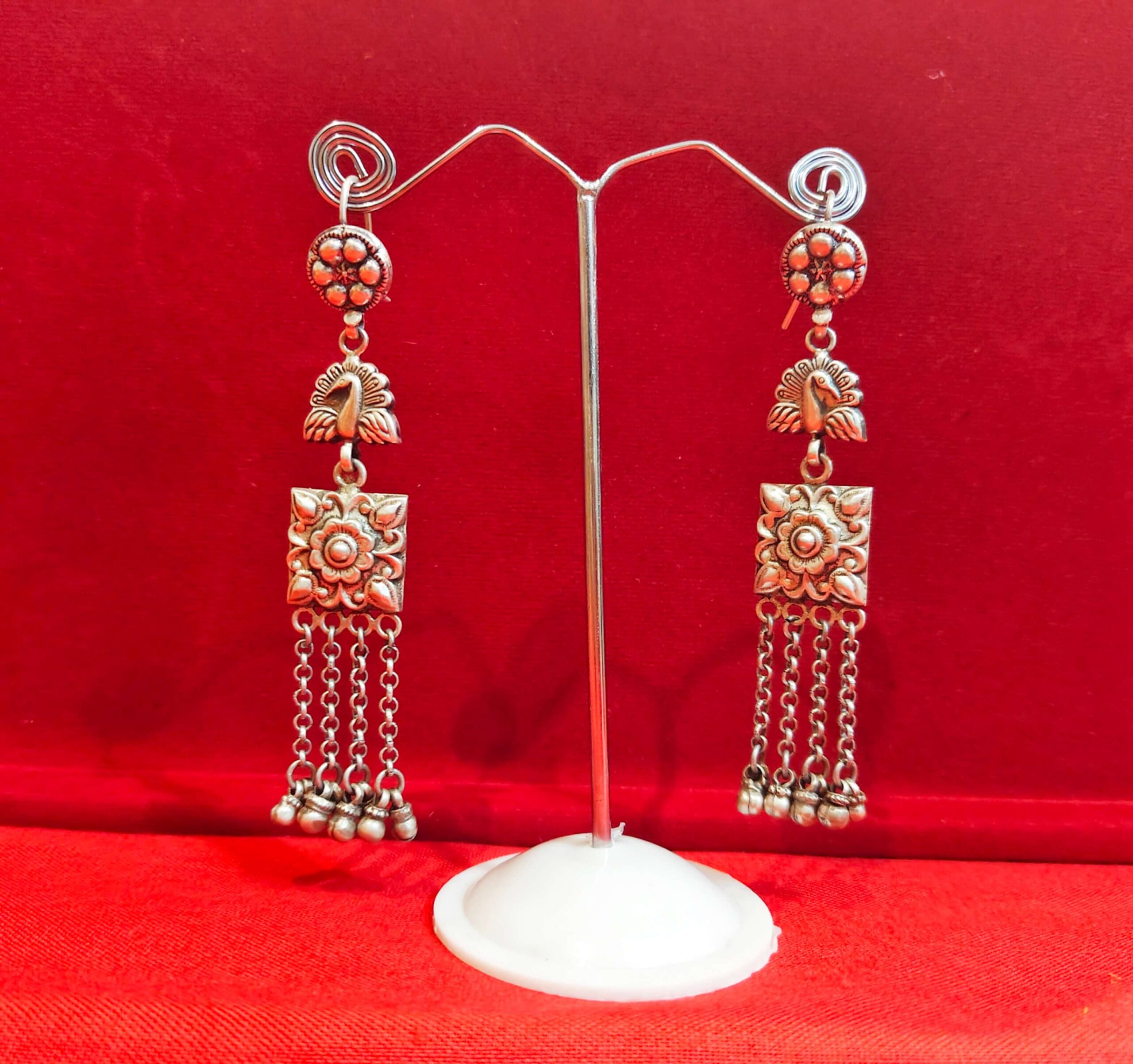 ANTIQUE PEACOCK DANGLERS