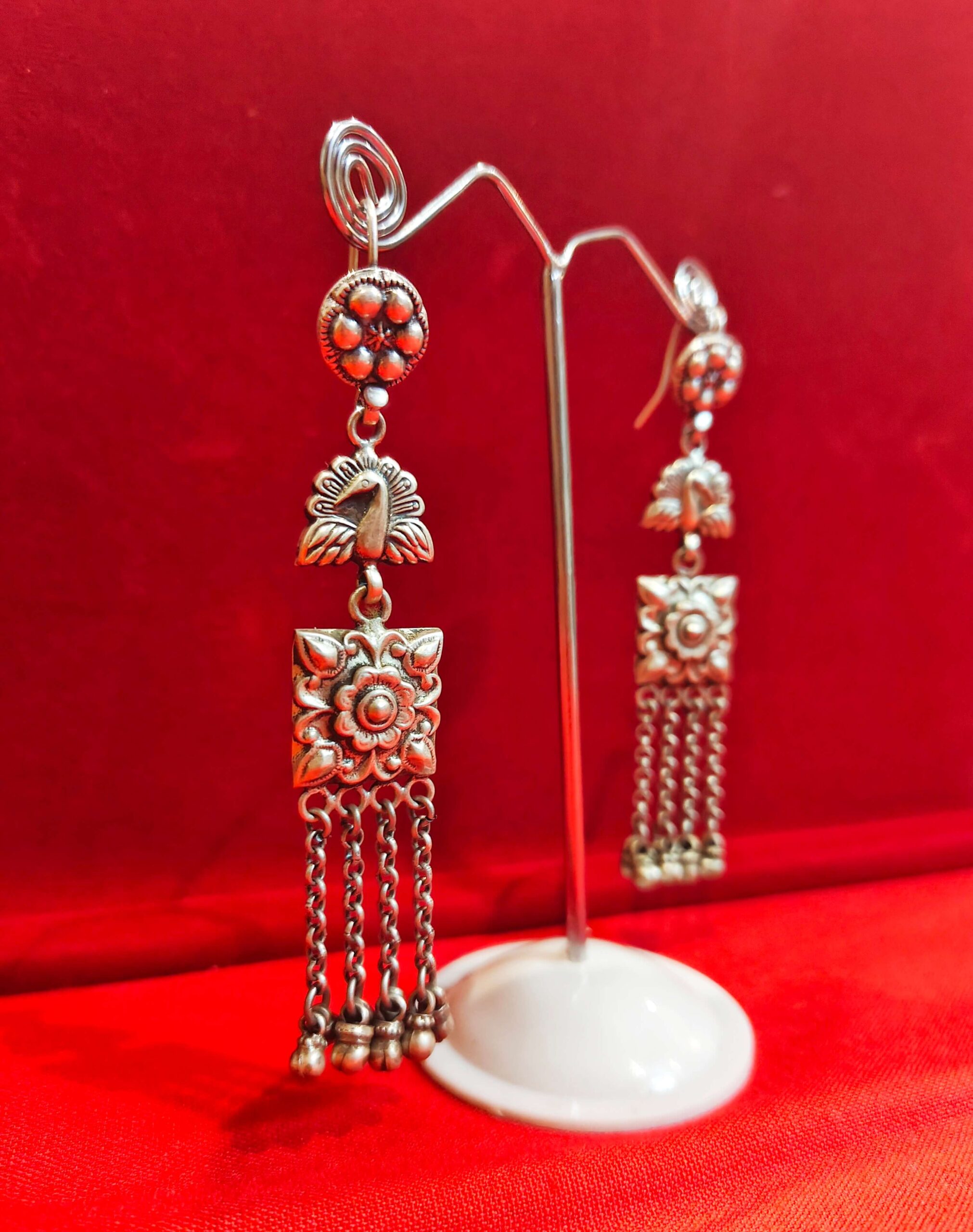 ANTIQUE PEACOCK DANGLERS - Image 2