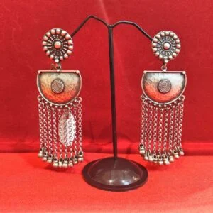 HALF MOON CHAIN DANGLERS